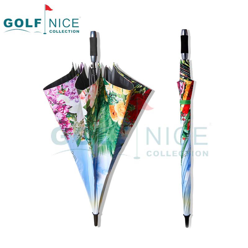 直柄廣告單層傘印花傘