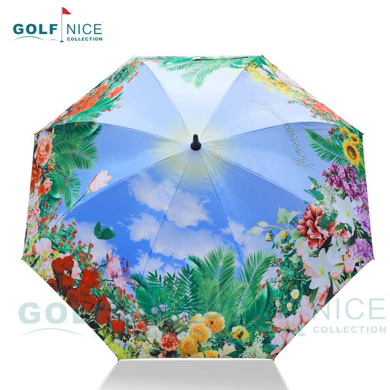 直柄廣告單層傘印花傘