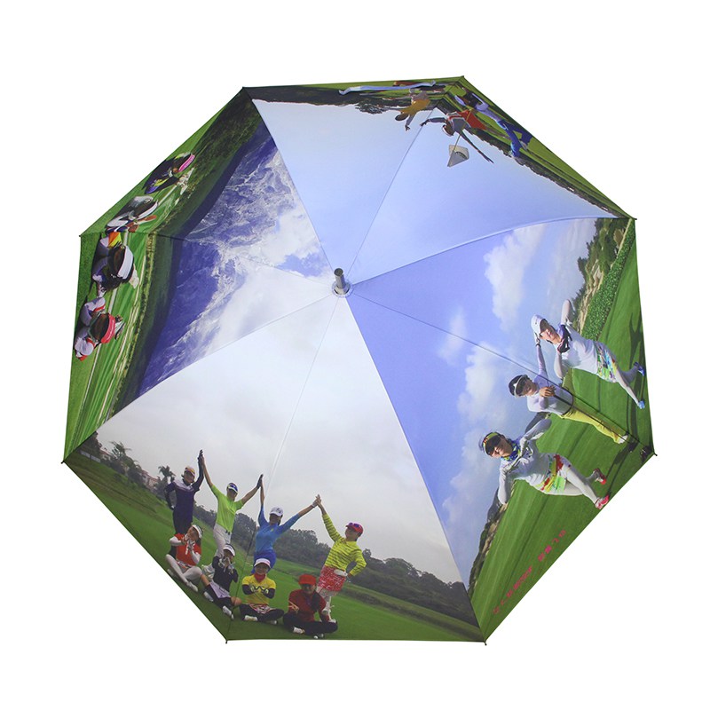 超輕碳纖高爾夫雨傘數(shù)碼印單層傘