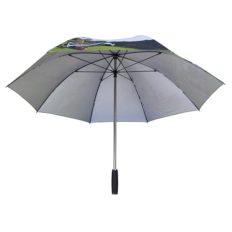 超輕碳纖高爾夫雨傘數(shù)碼印單層傘