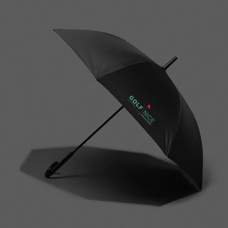 黑色彎鉤雨傘